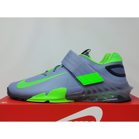 Nike Savaleos Weight Lifting Shoe GREY GREEN BLACK *SAMPLE* CV5708-401 - Picture 3 of 7